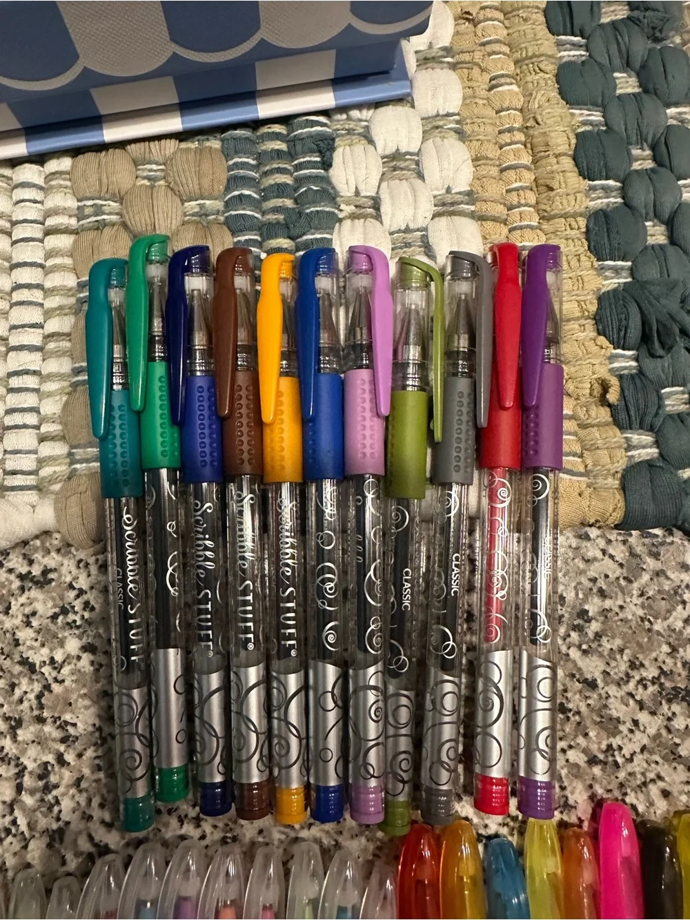 56 Piece Gel Pen Bundle with Decorative Magnetic Closure Box